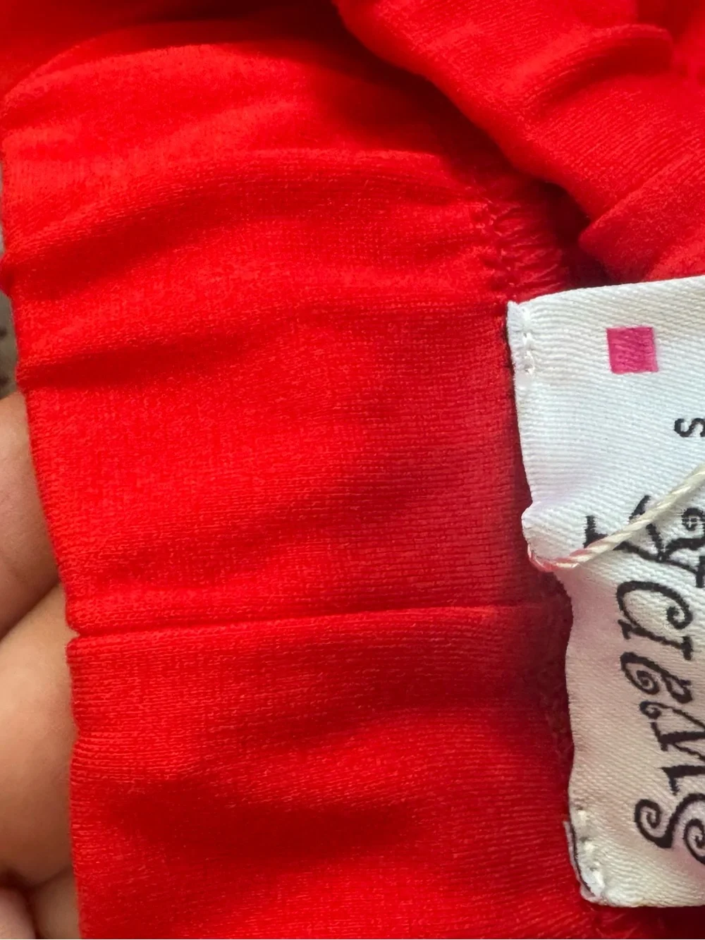 SWANK Red Cropped Jacket & Jogger Sweatpants Set